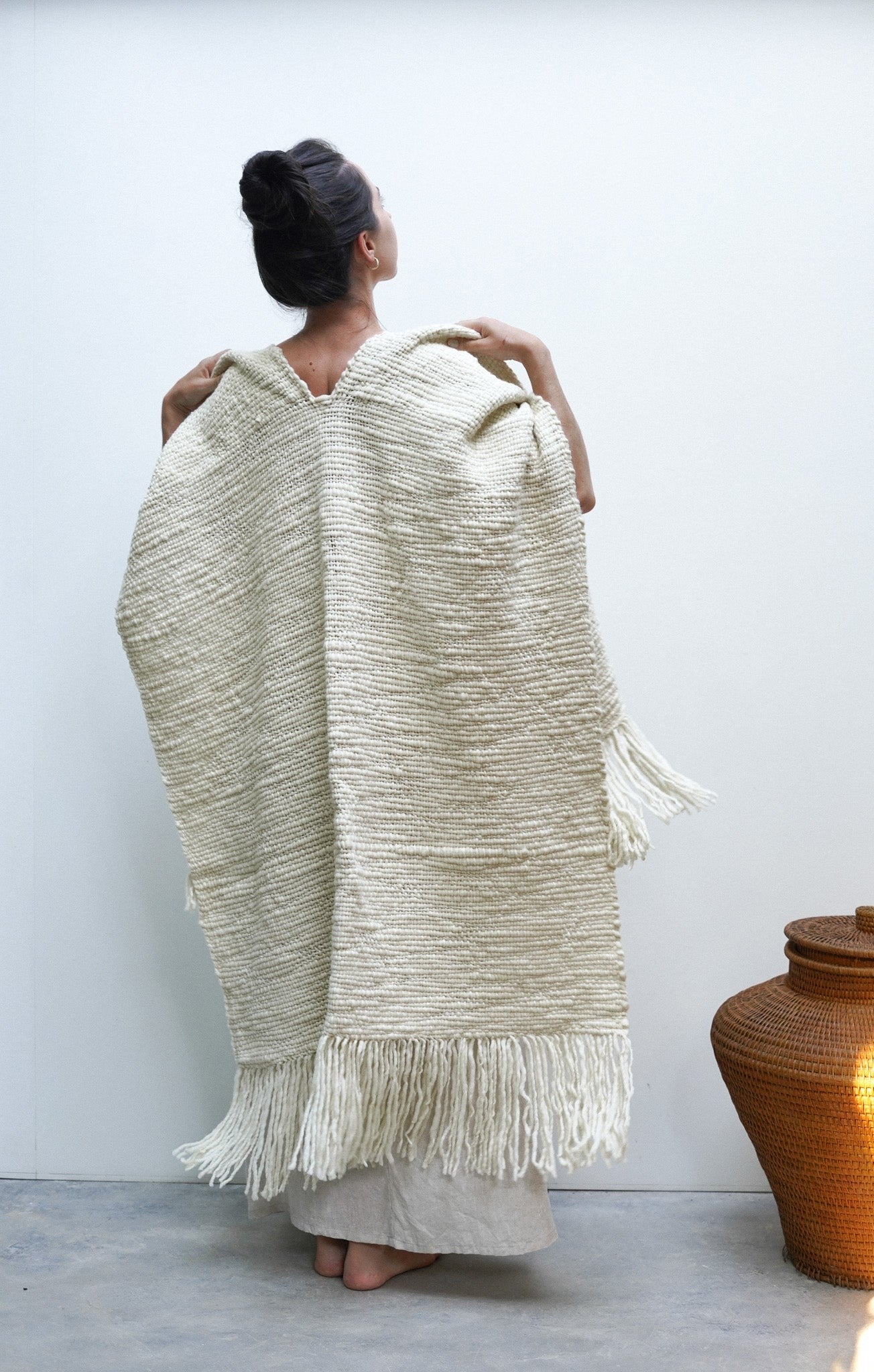 ruana lã merino feminina viento