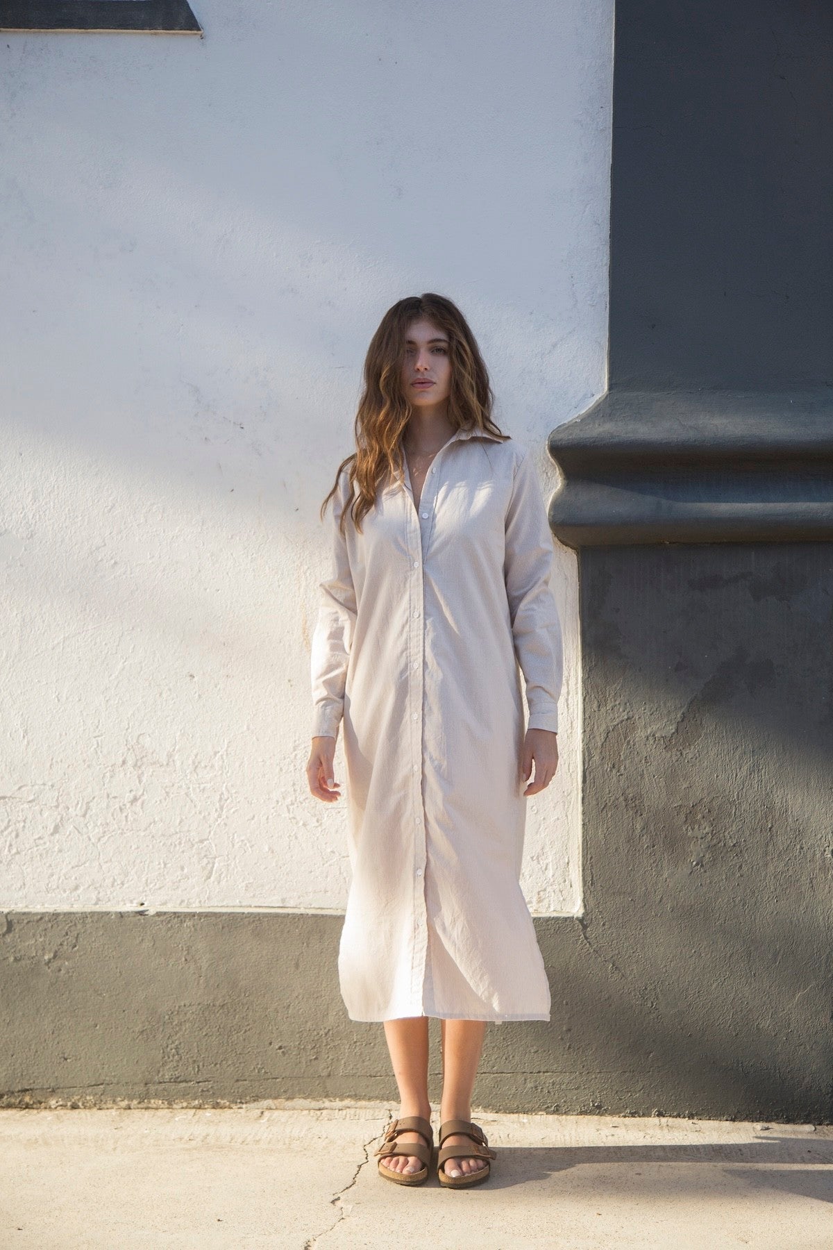 chemise listras areia Provence