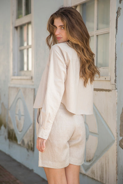 camisa feminina ar listras