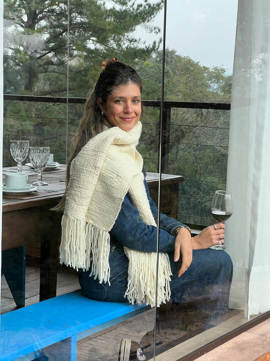 manta lã merino feminina jardim