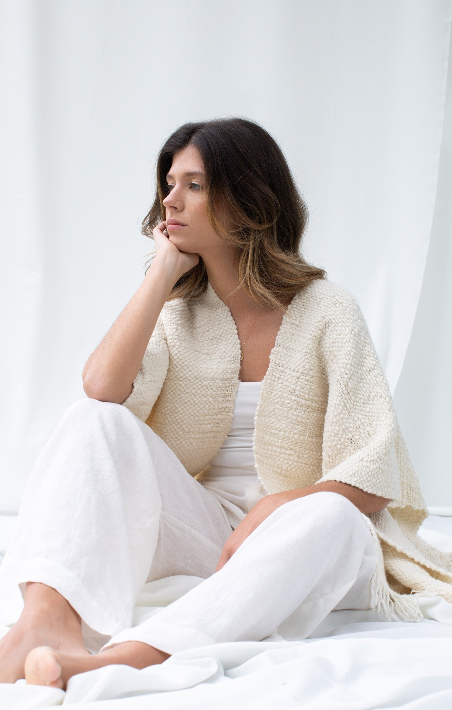 ruana lã merino feminina viento