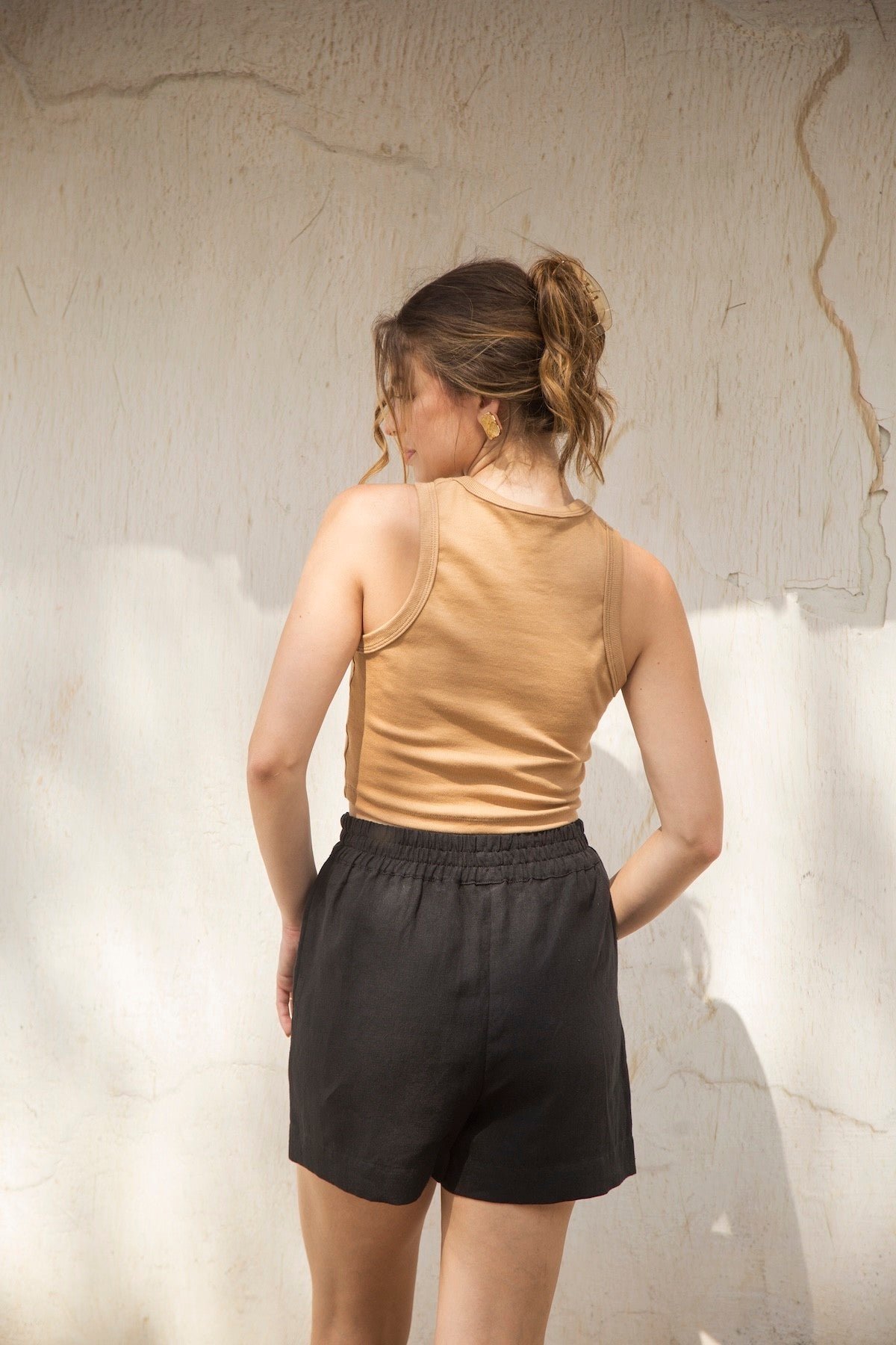 short 100% linho feminino Menorca