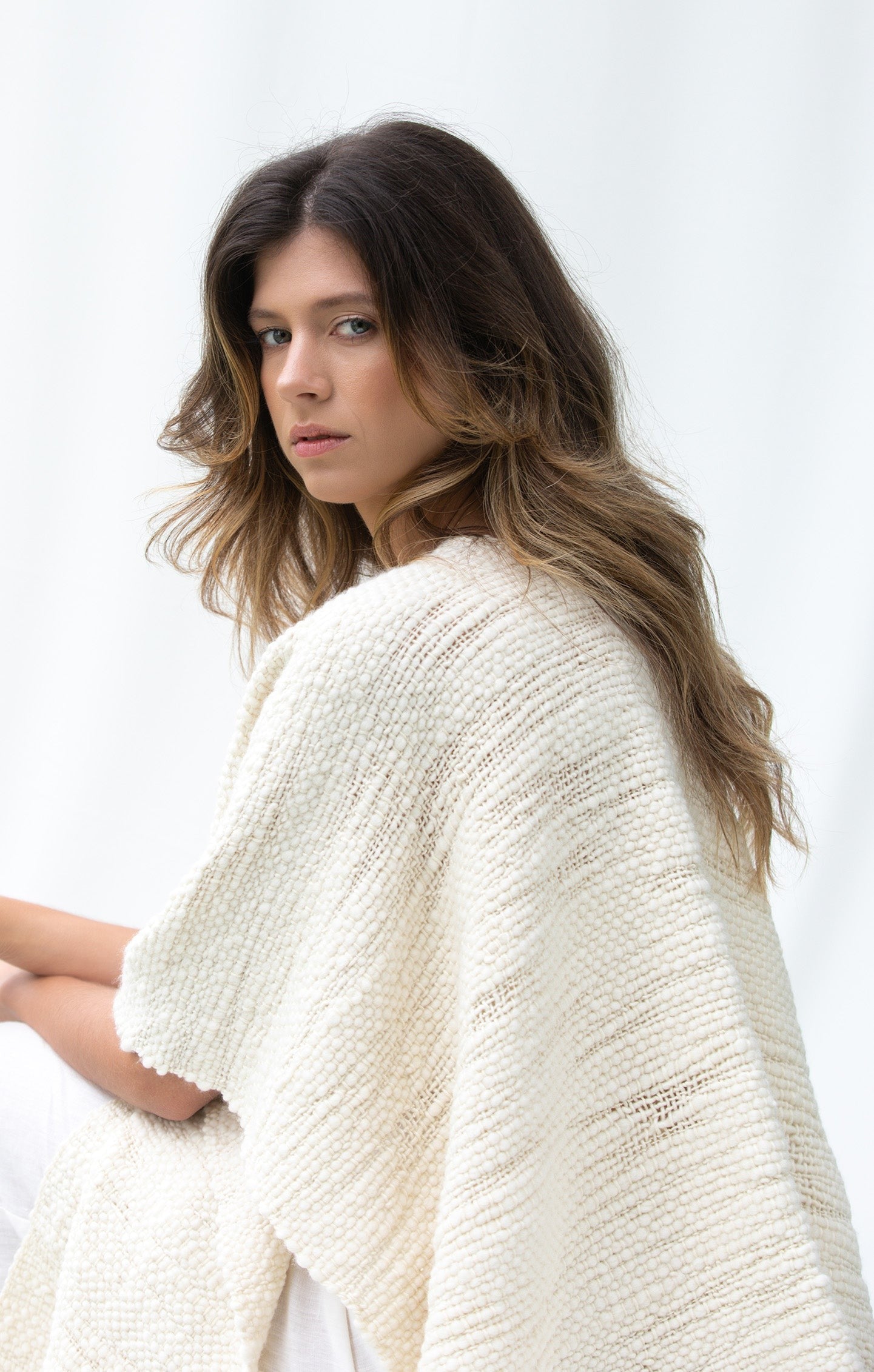 ruana lã merino feminina viento