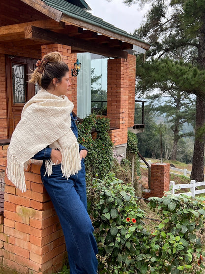 manta lã merino feminina jardim